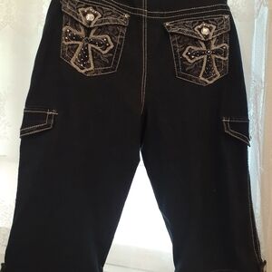 CATOE BELOW THE KNEE EMBELLISHED JEANS